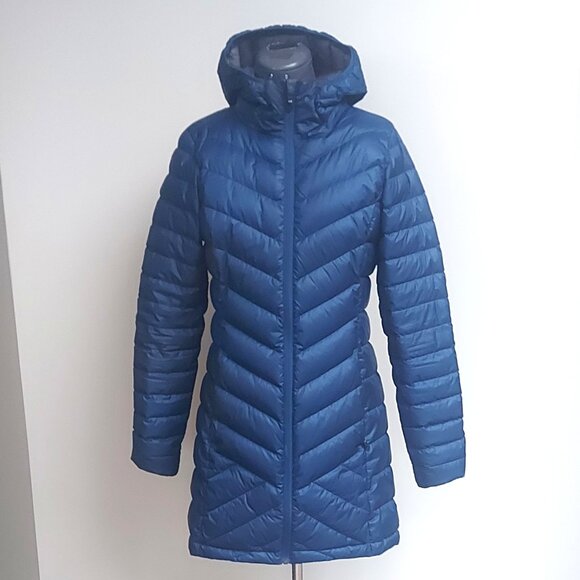 Lole Lightweight, Downfilled, Hooded, Puffer Coat in Blue - Size S - Picture 2 of 10
